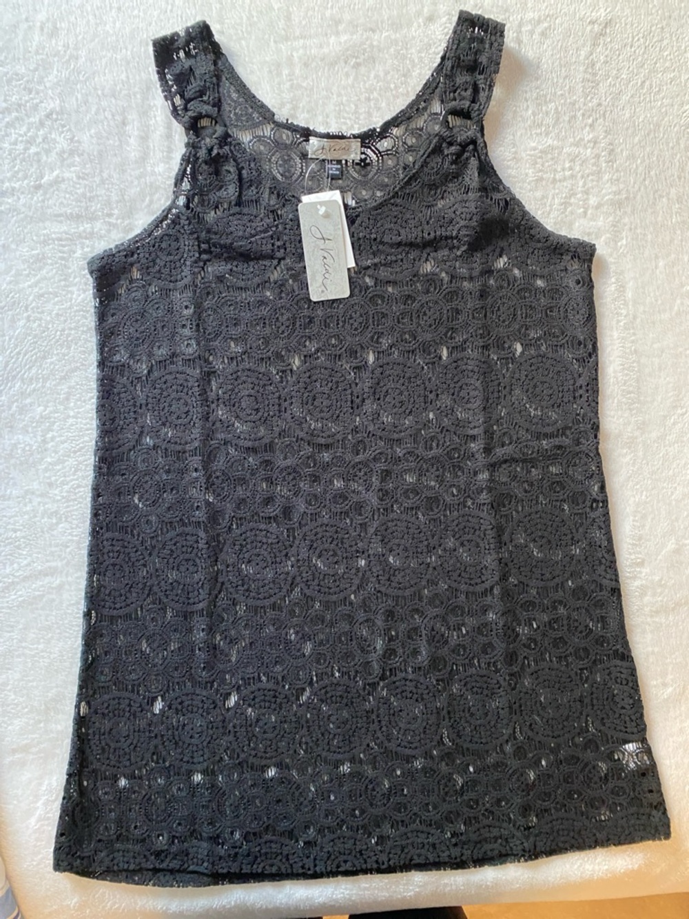 Black Crochet Swim Coverup